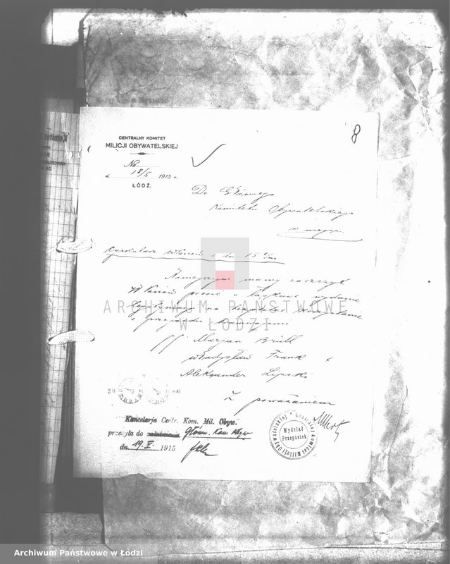 Obraz 14 z jednostki "Korespondencja w sprawie biletów wolnej jazdy"