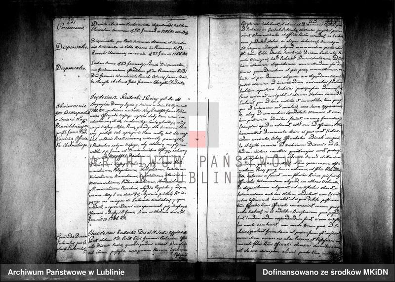 image.from.unit.number "[Księga wpisów biskupa chełmskiego Teodozjusza Rostockiego] 1784 - 1787 Akta za szczęśliwych rządów - - Porfiriusza Skarbka Ważyńskiego nominata biskupa chełmskiego i bełskiego oraz z całą jurysdykcją administratora zaczęte [s.152] 1787-1791"