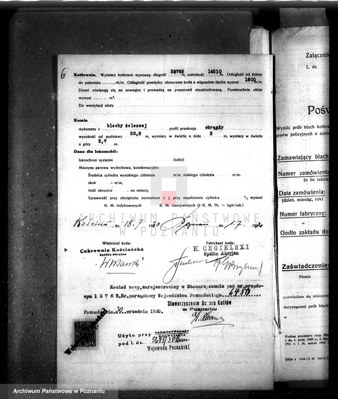 Obraz 10 z jednostki "Cukiernia w Kościanie nr woj. kotła 6480"