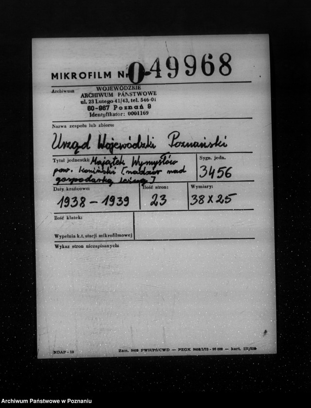 Obraz 2 z jednostki "Gmina Wymysłów powiat koniński /nadzór nad gospodarką leśną/"