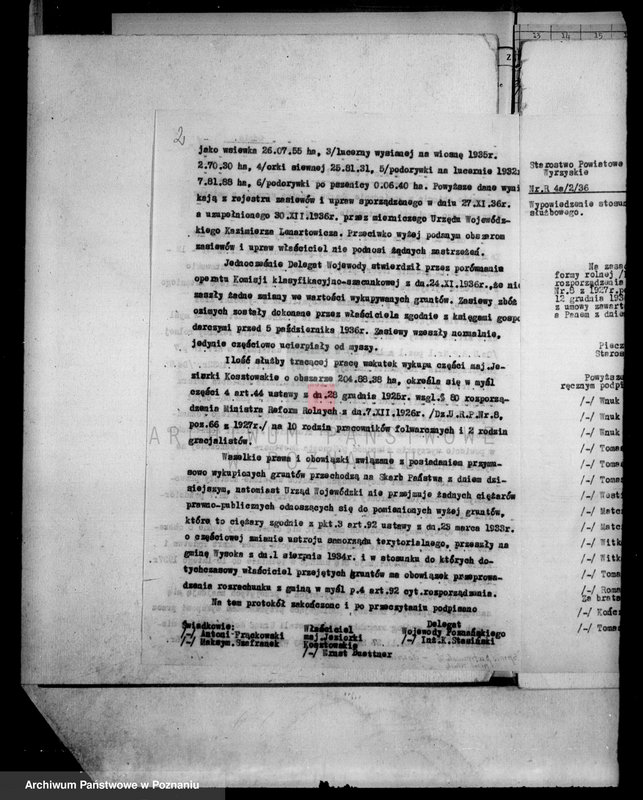 Obraz 6 z jednostki "Jeziorki-Kosztowskie odprawy z art.. 44 ustawy o wykonaniu reformy rolnej"