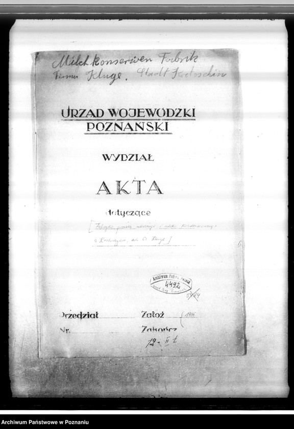 image.from.unit.number "/Fabryka proszku mlecznego i mleka kondensowanego w Krotoszynie - własność A. Kluge nadzór nad kotłownią/"