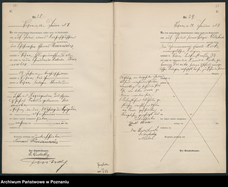 Obraz 17 z jednostki "Księga miejscowa zgonów tom I [Rejestr główny zgonów]"