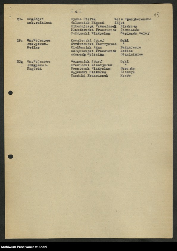 Obraz 20 z jednostki "Wybory do Sejmu okręg VIII Kutno - sprawozdania [z akcji wyborczej, wykazy uprawnionych do głosowania, składy Obwodowych Komisji Wyborczych]"