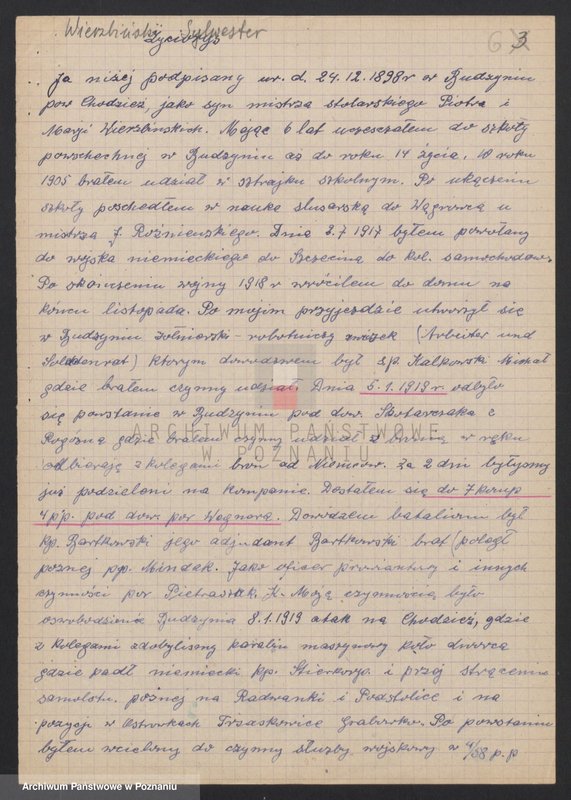 Obraz 16 z jednostki "Życiorysy powstańców wielkopolskich: W - tom lV /Wielobiński Jan - Witczak Marcin/."