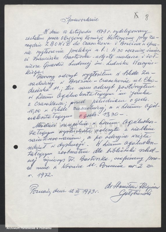 Obraz 20 z jednostki "Popularyzacja postępowych tradycji walk o narodowe i społeczne wyzwolenie. /Obchody rocznic, wystawy, referaty okolicznościowe, spotkania, sesje popularno - naukowe, konkursy/."