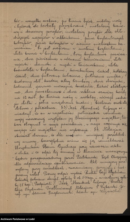 Obraz 12 z jednostki "Ignacy Lipszyc – sprzedaż towarów wełnianych"