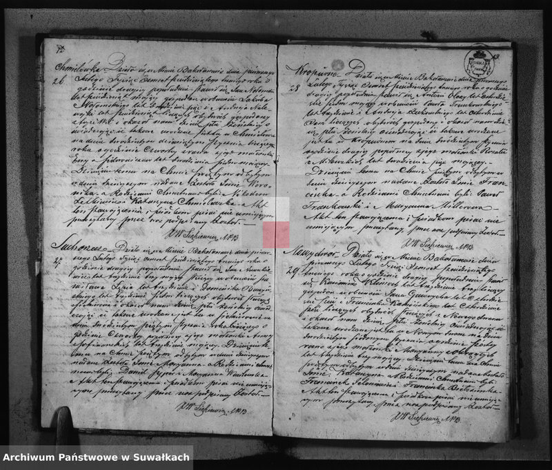 image.from.unit.number "Księga Duplikat zawierająca w sobie Akta Urodzonych, Zaślubionych i Zmarłych z roku 1863 w parafii Bakałarzew"