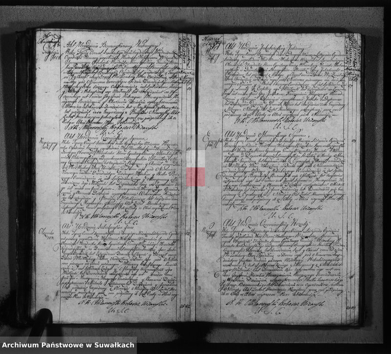image.from.unit.number "Akta urodzonych gminy wiżańskiey powiatu kalwaryjskiego w departamencie łomżyńskim od dnia 1-go miesiąca stycznia do dnia ostatniego miesiąca grudnia 1816 roku"
