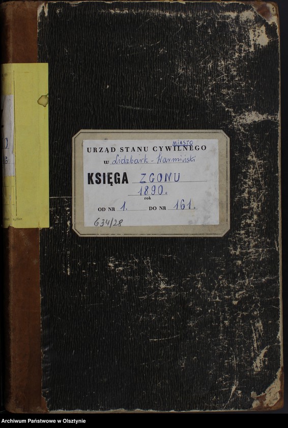 image.from.unit.number "Sterbe-Haupt-Register Nr 1 - 161"