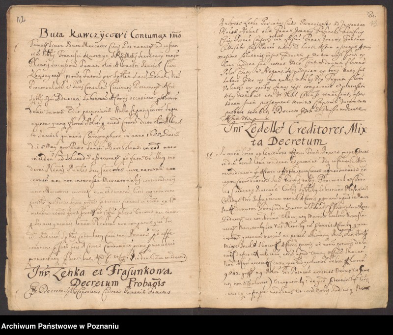 Obraz 10 z jednostki "Protocolon actorum officii consularis Posnaniensis."