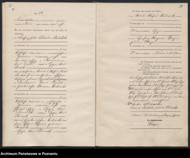 Obraz 16 z jednostki "Heirats-Haupt-Register"