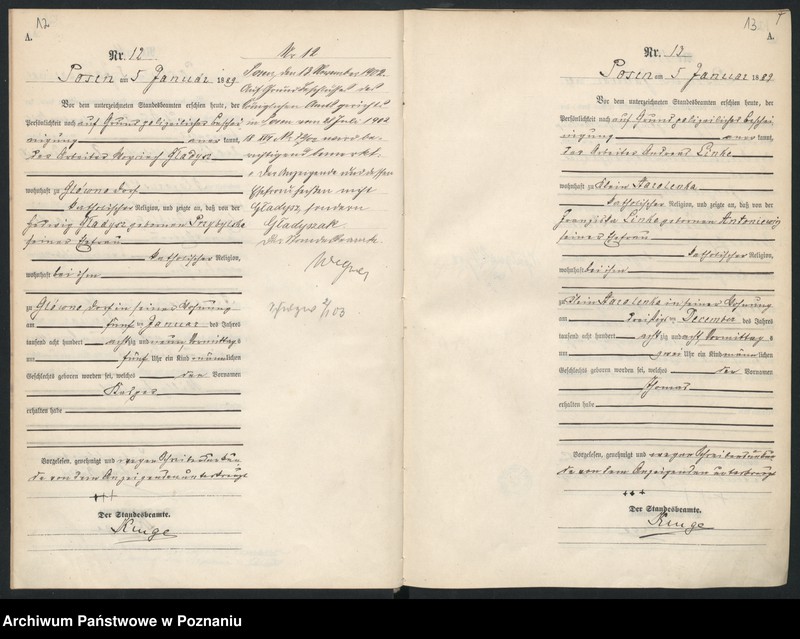 Obraz 10 z jednostki "Księga urodzeń t. I"