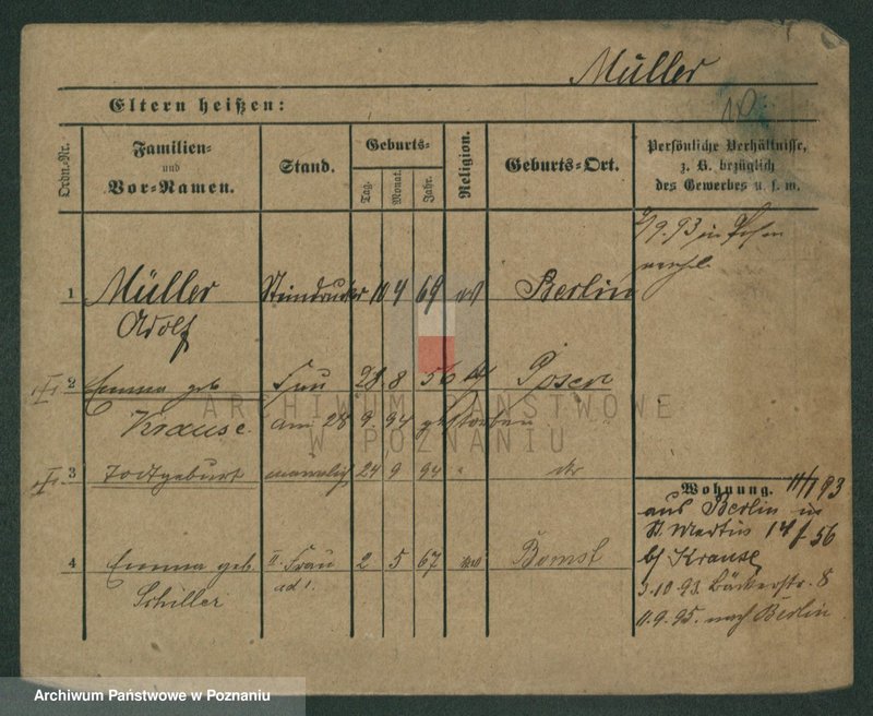 Obraz 12 z jednostki "Müller (żonaci i wdowy)"