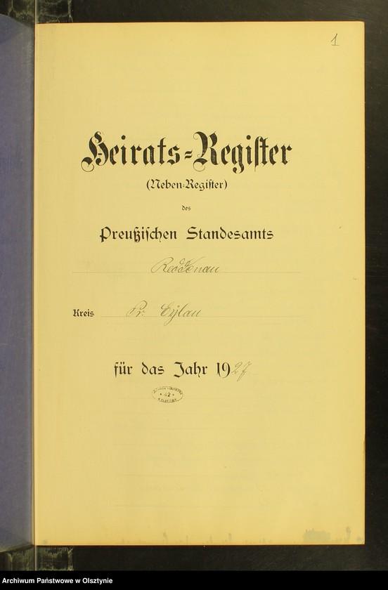 image.from.unit.number "Heiraths-Neben-Register Nr 1 - 8 [ Księga małżeństw - wtóropis ]"