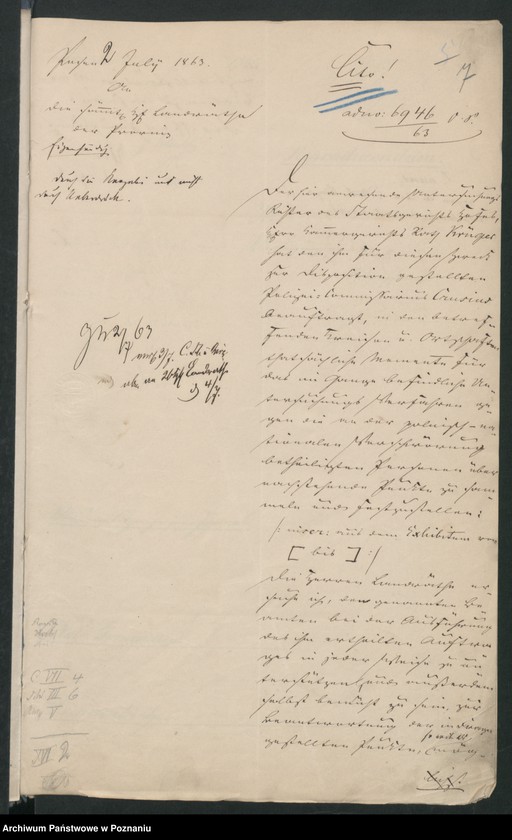 image.from.unit.number "Die Verschwörung unter der polnischen Bevölkerung der Provinz Posen /Poznań/ im Anschluss an die Insurrektion im Königreiche Polen."