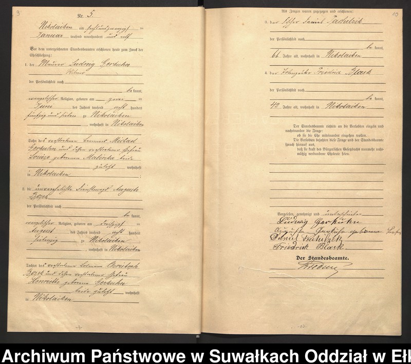 image.from.unit.number "Heirats=Haupt=Register des Königlichen Preussischen Stande-Amtes Nikolaiken Kreis Sensburg"