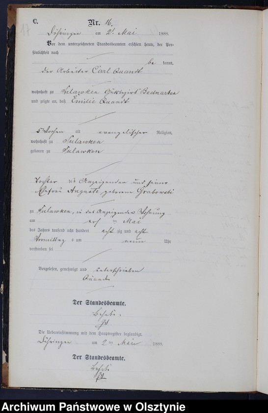 image.from.unit.number "Sterbe-Neben-Register Nr 1 - 42"