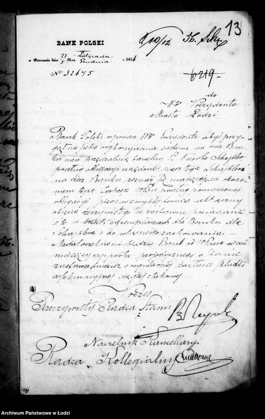 Obraz 12 z jednostki "Akta w przedmiocie pożyczki Karola Scheiblera"