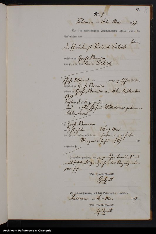 image.from.unit.number "Sterbe-Neben-Register Nr 1 - 22"
