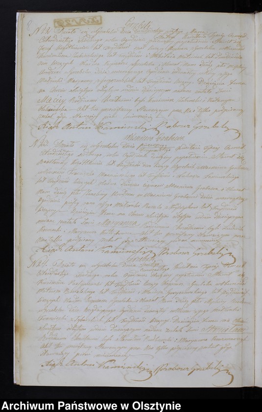 image.from.unit.number "Duplikat Aktów Urodzenia, Zaślubień, Zeyścia za Rok 1847 z Parafii Grzebskiey"