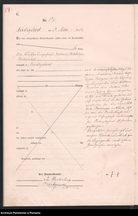Obraz 17 z jednostki "Sterbe-Haupt-Register"