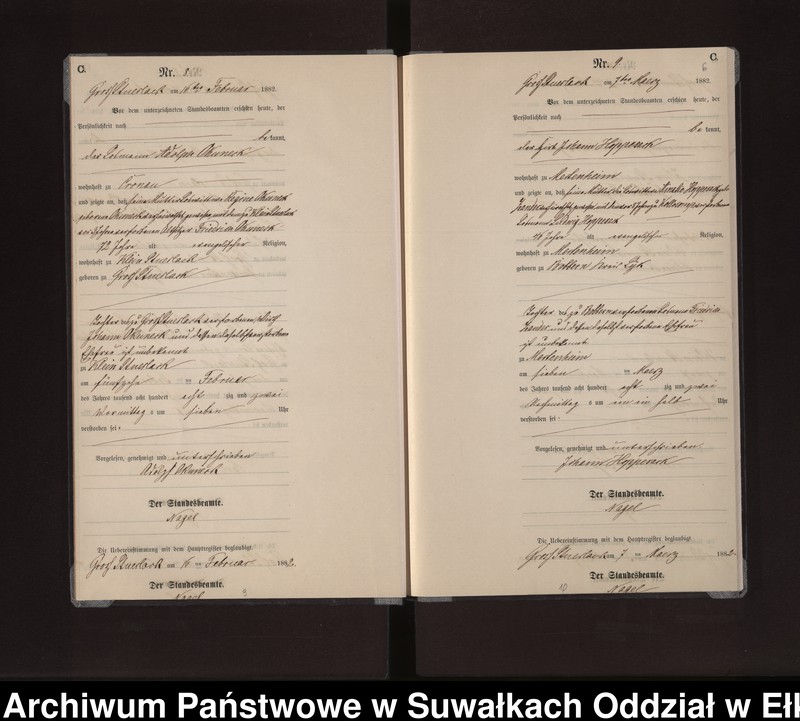 image.from.unit.number "Sterbe-Neben-Register des Preussischen Standes-Amtes Gross Stüerlack Kreis Loetzen"