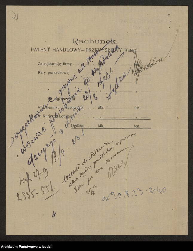 Obraz 4 z jednostki "Fajwel Salomonowicz- wyrób chustek i towarów manufakturowych"