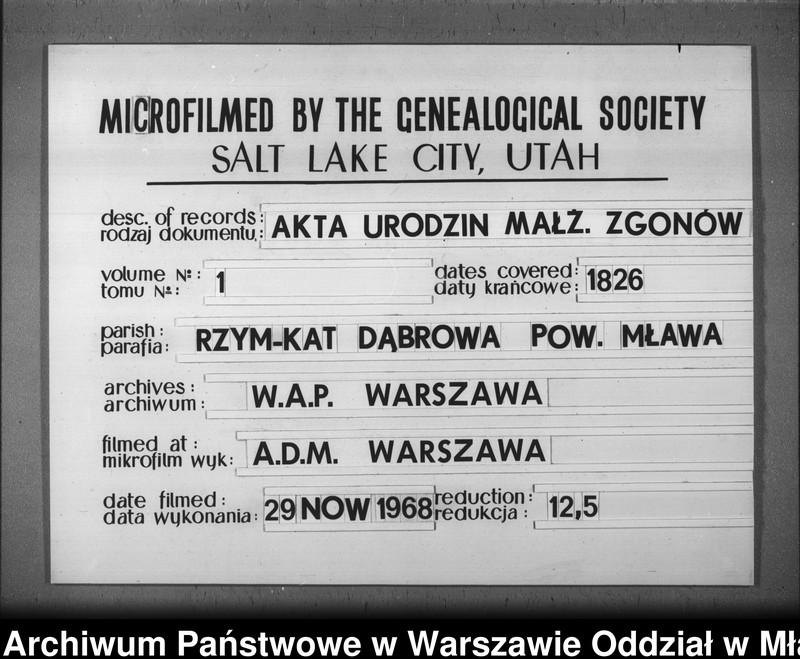 image.from.unit.number "Akta urodzeń, małżeństw i zgonów"