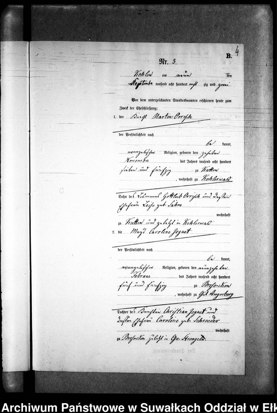 image.from.unit.number "Heiraths-Neben-Register des Preussischen Standes-Amtes Kehlen Kreis Angerburg"