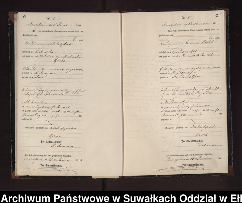image.from.unit.number "Sterbe-Neben-Register des Preussischen Standes-Amtes Gr. Konopken Kreis Loetzen"