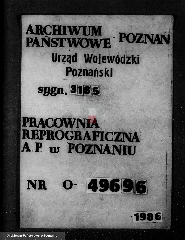 Obraz 1 z jednostki "/Nadzór nad lasami/ majętności Gębice powiatu czarnkowskiego"