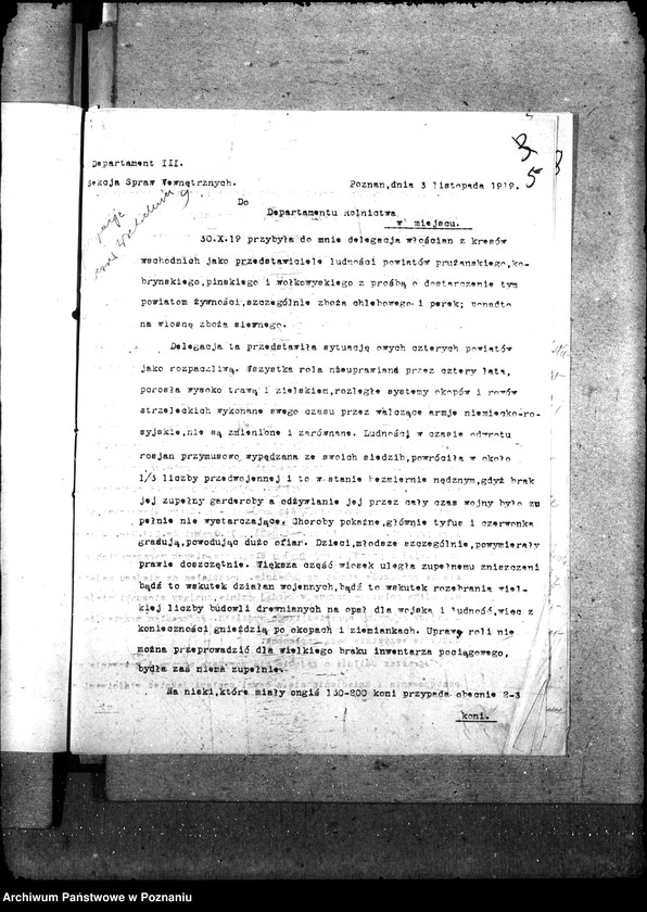 Obraz 9 z jednostki "Sprawy szczegółowo-administracyjne Aprowizacja Kresy Wschodnie"