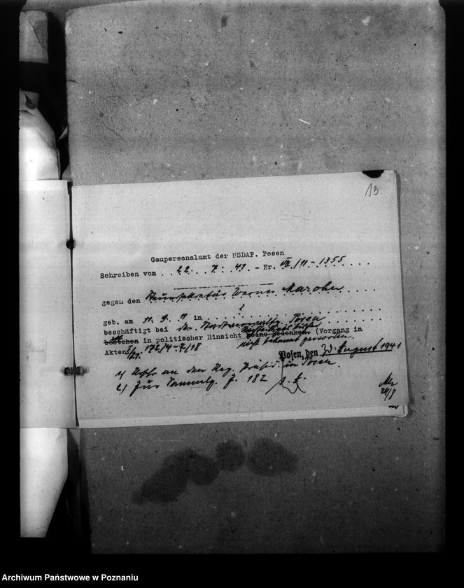 Obraz 18 z jednostki "Politische Beurteilungen der Angestellten"