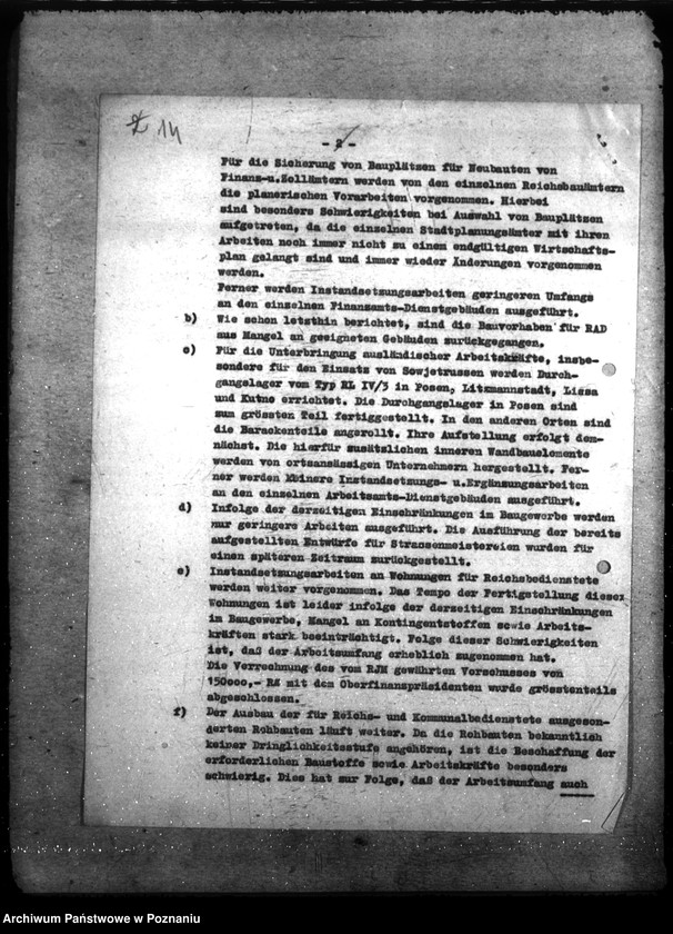 Obraz 18 z jednostki "Sprawozdania sytuacyjne wydziału budowlanego"