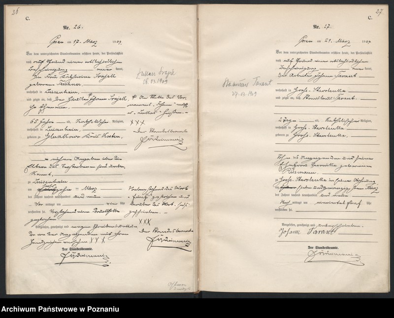 Obraz 16 z jednostki "Księga miejscowa zgonów [Rejestr główny zgonów]"