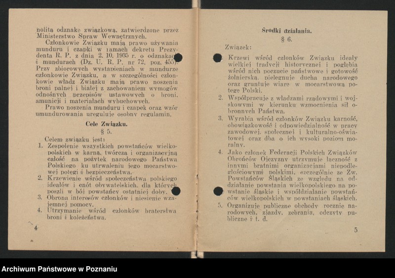 image.from.unit.number "Statuty Związku Powstańców Wielkopolskich."