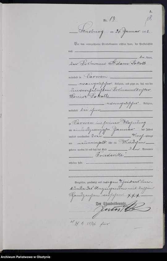 image.from.unit.number "Geburts-Haupt-Register Nr 1 - 318"