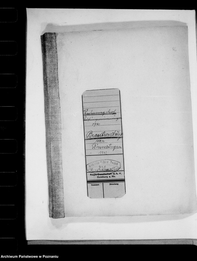 Obraz 4 z jednostki "Rechnungshof- Beantwortung der Erinnerungen"