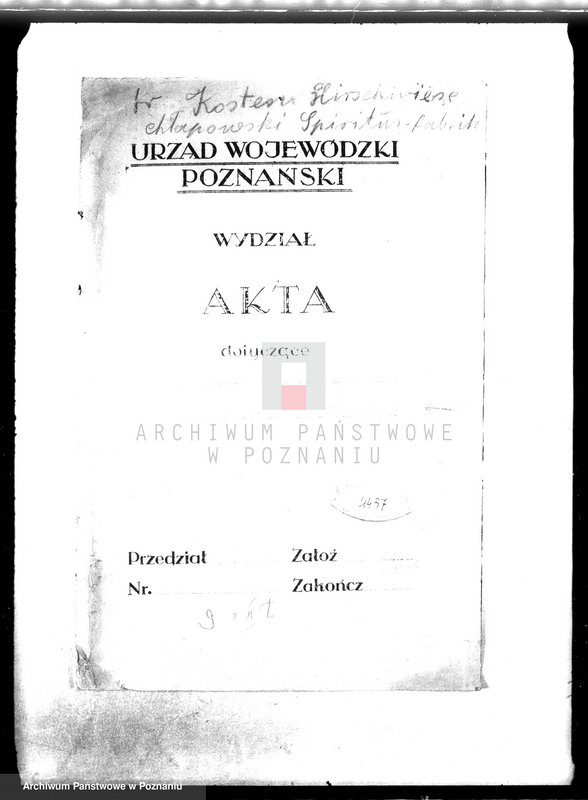 Obraz 4 z jednostki "/Zatwierdzenie budowy i urządzenia gorzelni rolniczej Chłapowskiego w Rogaczewie pow. Kościan/"