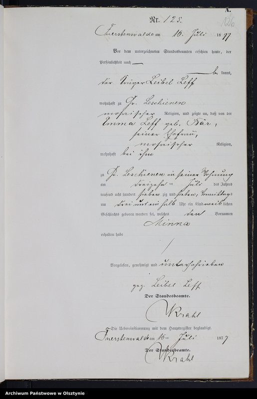 image.from.team "Urząd Stanu Cywilnego w Księżym Lasku pow. szczycieński"