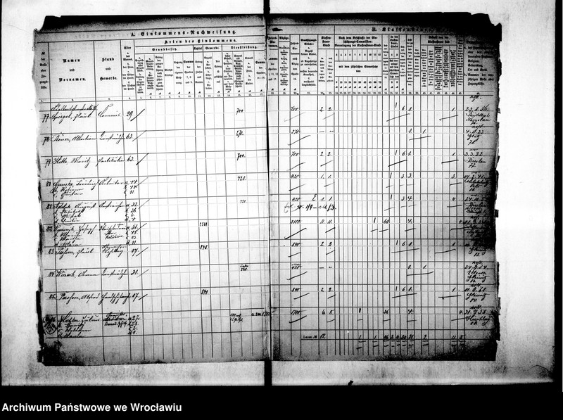 image.from.unit.number "Klassensteuerrolle nebst Eikommens - Nachweisung"