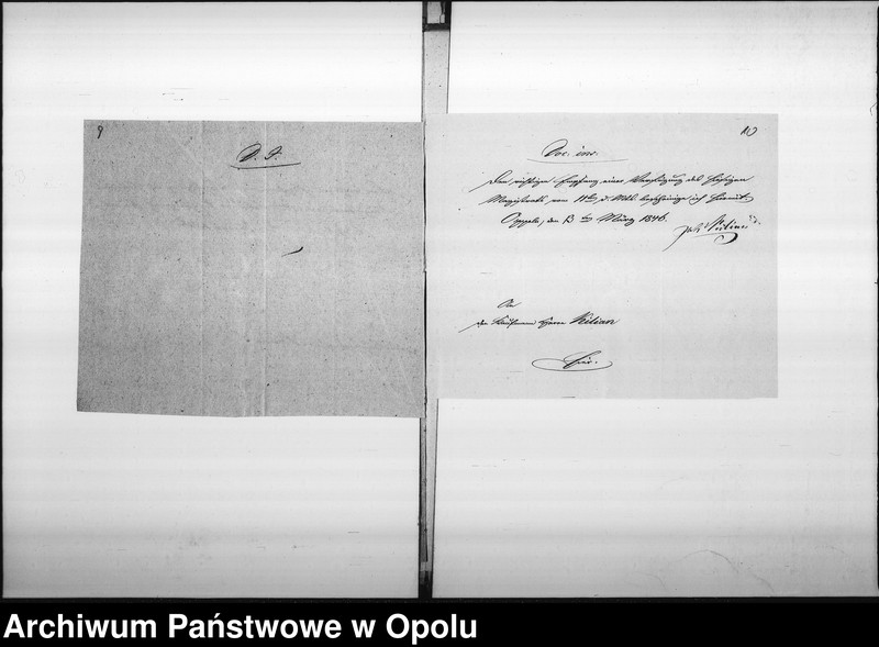 Obraz 11 z jednostki "Acta des Magistrats zu Oppeln betreffend die Prozessache contra den Kaufmann Kilian zu Ottmuth wegen 28 rtl. [Reichsthaler] 4 sgr. [Silbergroschen] 6 pf. [Pfenige] De anno 1846"