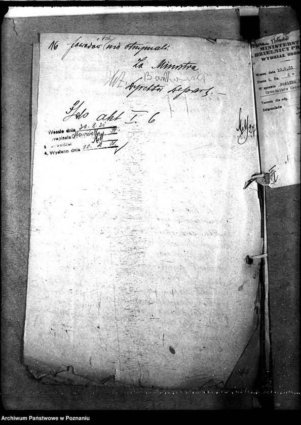 Obraz 20 z jednostki "Departament Przemysłu i Handlu [sprawy osobowe urzędników departamentu]"