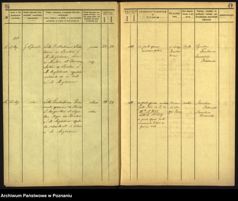 Obraz 11 z jednostki "Księga małżeństw"