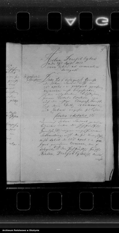 image.from.unit.number "Acta criminalia inwisitionis in puncto Sodomiae contra Joh. Sawart, gew. Bedienten in Stradem, coram Jud. T. Ilaviensis ad criminalia delegato"