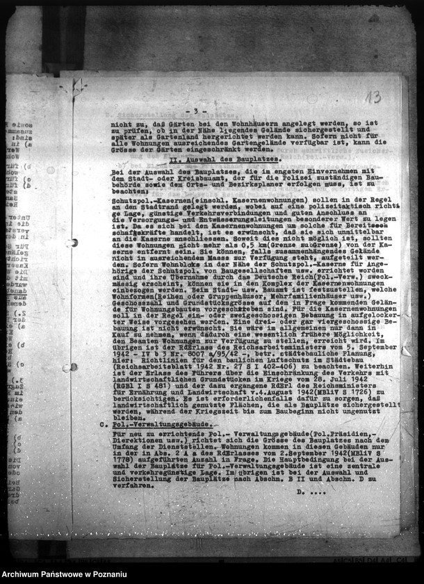 Obraz 17 z jednostki "Allgemeine Unterkunftsfrage der Polizei- und Gendarmerie im Warthegau"