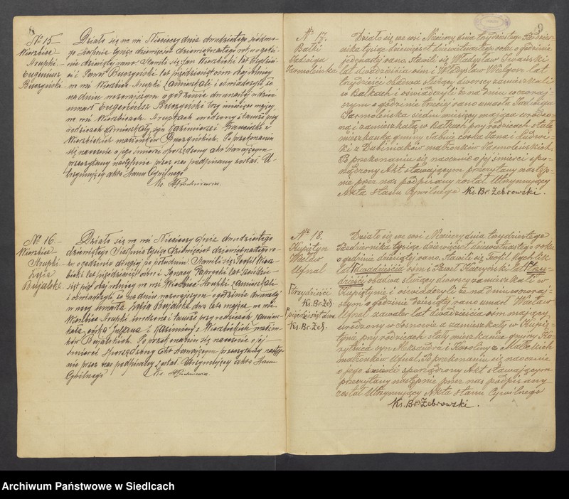 image.from.unit.number "Unikat aktów zmarłych z Parafii Nieciecz od 1919 roku do 1935 roku"