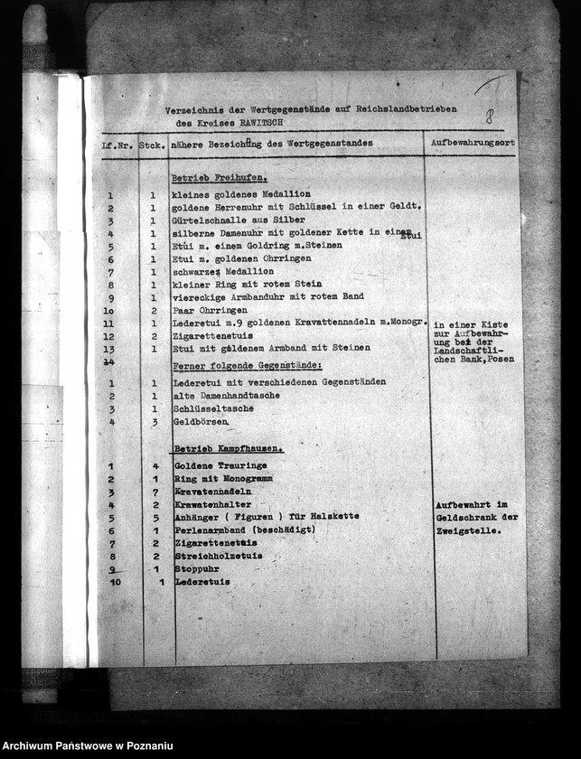 Obraz 12 z jednostki "Sprawozdania i korespondencja w sprawie rejestracji dzieł sztuki na terenie Kraju Warty"