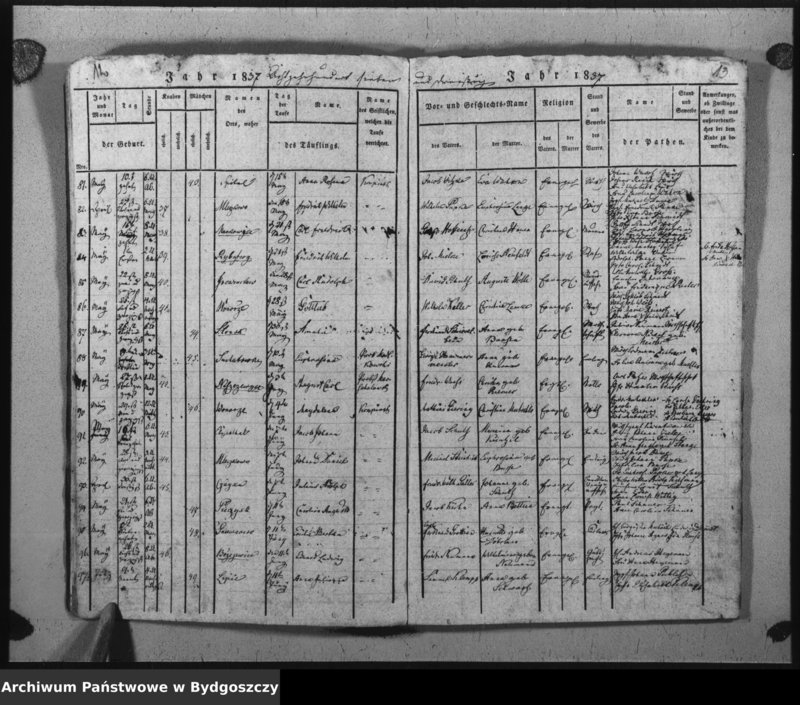 image.from.unit.number "Verzeichniss der Geborenen aus der evangel. Stadt- und Landgemeinde von Inowrazlaw Jahr 1837"